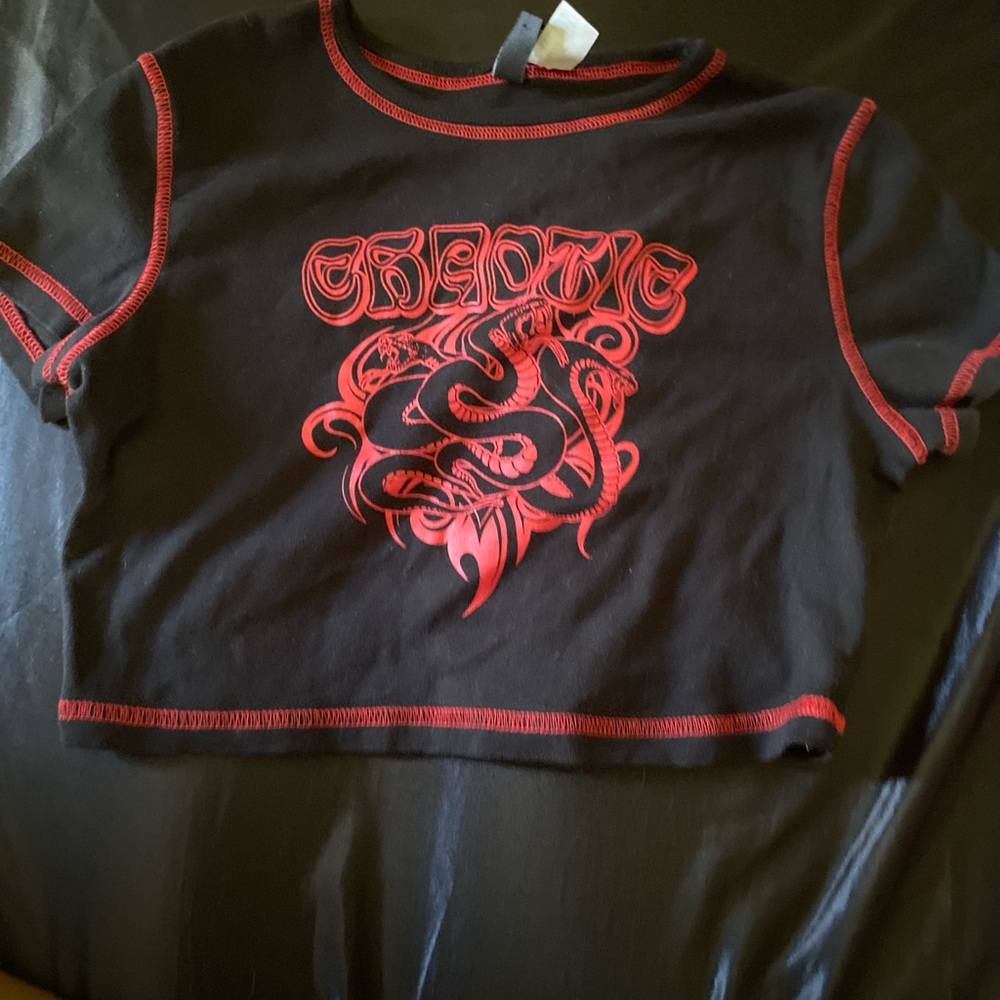 H&M graphic crop top